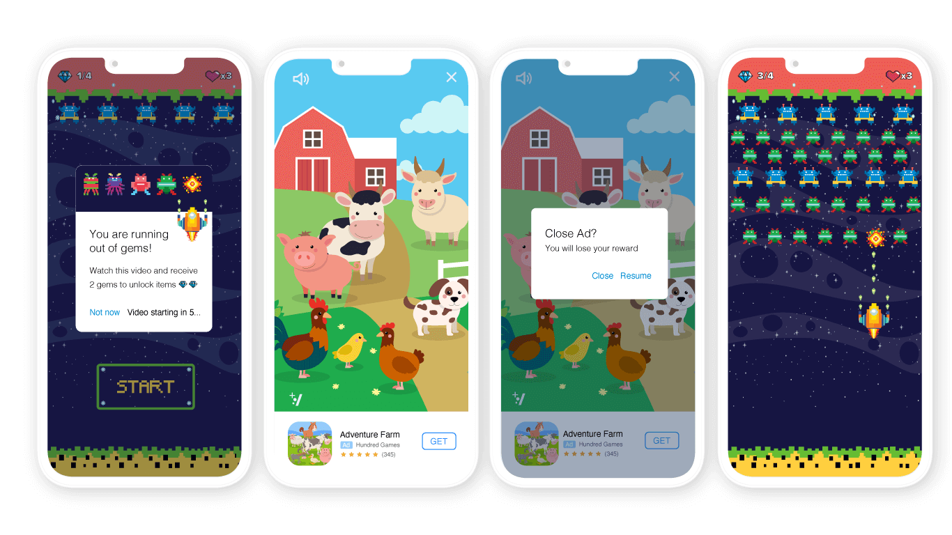 Rewarded interstitial