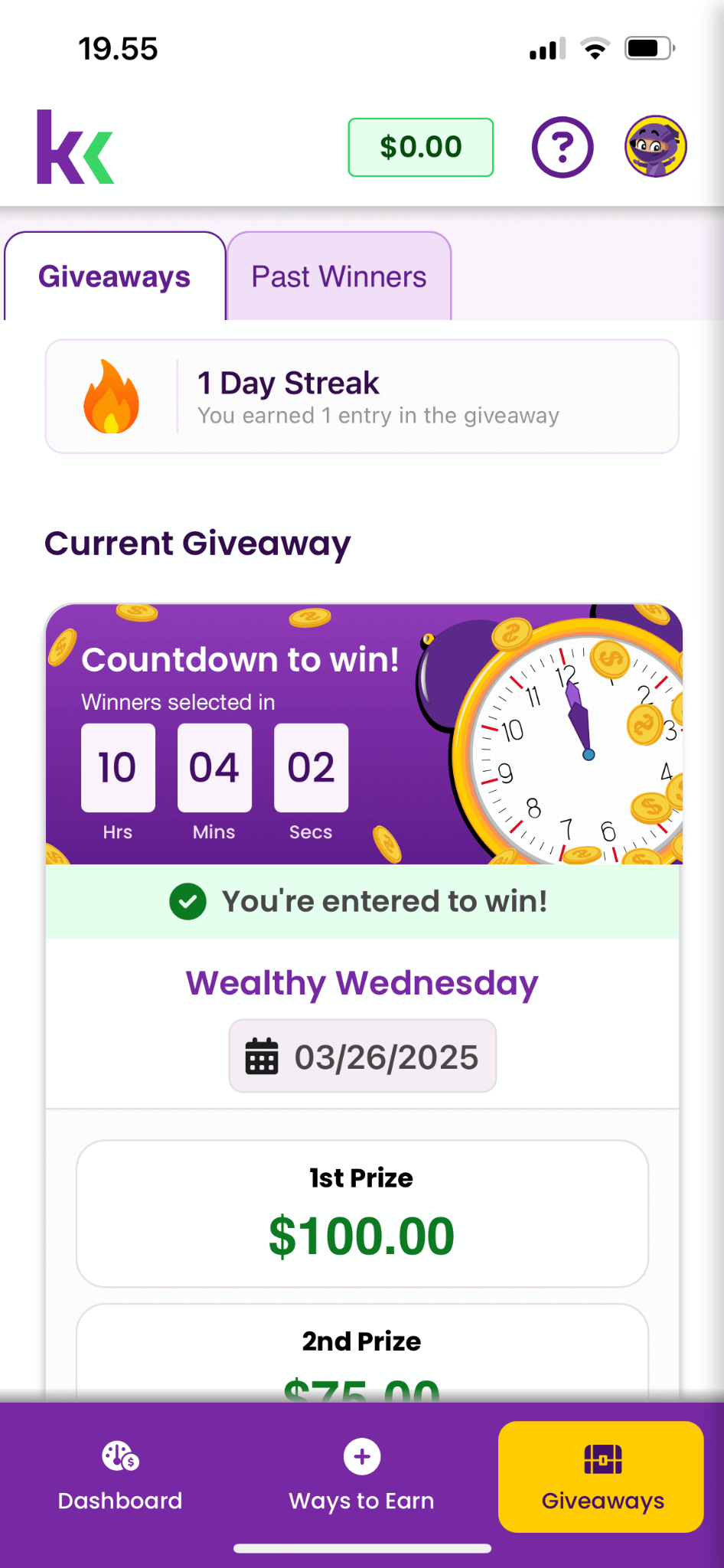 Kaskick's Streak System